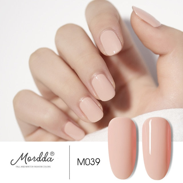 MORDDA 8 ML Gel Polish UV LED Nail Varnish For Manicure 60 Colors Gel Lacquer Semi Permanent Gel Paint Nail Art DIY Design Tools