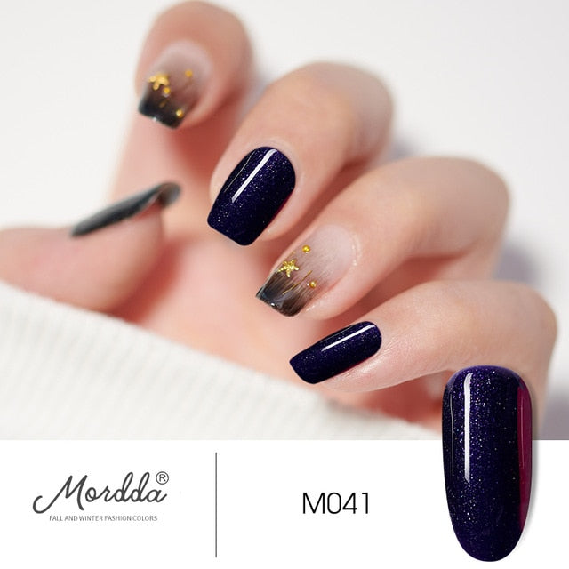 MORDDA 8 ML Gel Polish UV LED Nail Varnish For Manicure 60 Colors Gel Lacquer Semi Permanent Gel Paint Nail Art DIY Design Tools