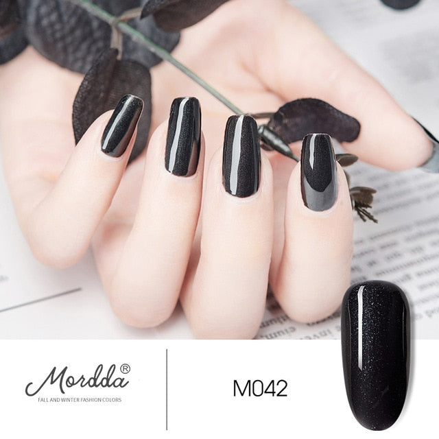 MORDDA 8 ML Gel Polish UV LED Nail Varnish For Manicure 60 Colors Gel Lacquer Semi Permanent Gel Paint Nail Art DIY Design Tools