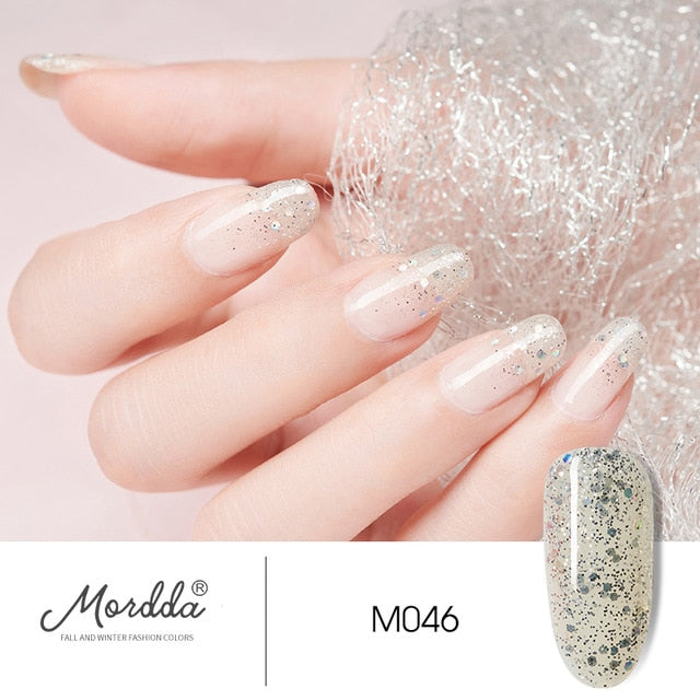 MORDDA 8 ML Gel Polish UV LED Nail Varnish For Manicure 60 Colors Gel Lacquer Semi Permanent Gel Paint Nail Art DIY Design Tools