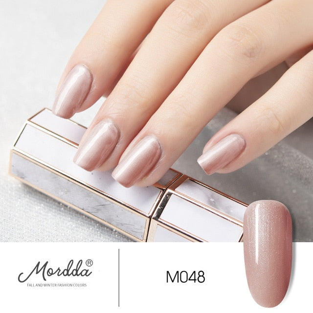 MORDDA 8 ML Gel Polish UV LED Nail Varnish For Manicure 60 Colors Gel Lacquer Semi Permanent Gel Paint Nail Art DIY Design Tools
