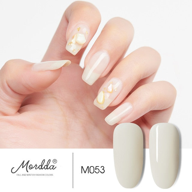MORDDA 8 ML Gel Polish UV LED Nail Varnish For Manicure 60 Colors Gel Lacquer Semi Permanent Gel Paint Nail Art DIY Design Tools