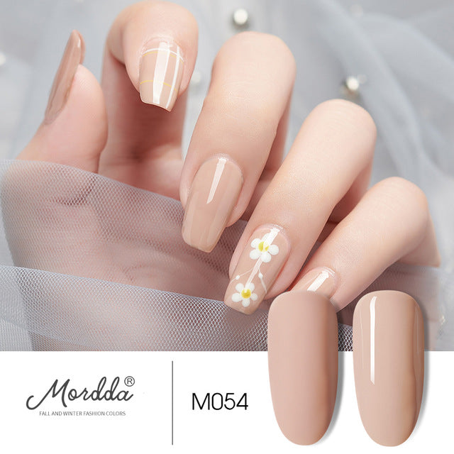 MORDDA 8 ML Gel Polish UV LED Nail Varnish For Manicure 60 Colors Gel Lacquer Semi Permanent Gel Paint Nail Art DIY Design Tools
