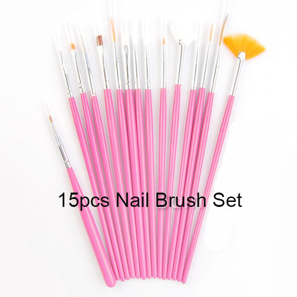 NICOLE DIARY UV Gel Brush Liner Painting Pen Acrylic Drawing Brush for Nails Gradient Rhinestone Handle  Nail Art Tool