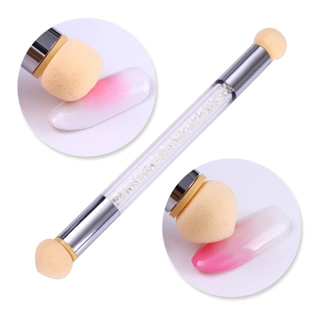 NICOLE DIARY UV Gel Brush Liner Painting Pen Acrylic Drawing Brush for Nails Gradient Rhinestone Handle  Nail Art Tool